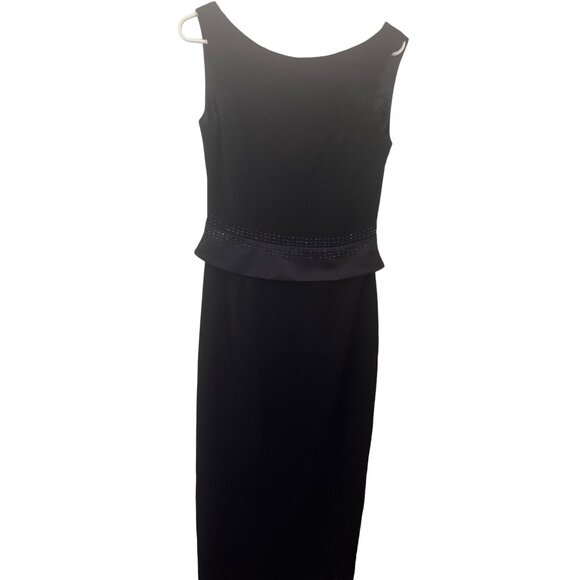 Jessica Howard navy blue sleeveless maxi dress and matching jacket with beads - Picture 2 of 8